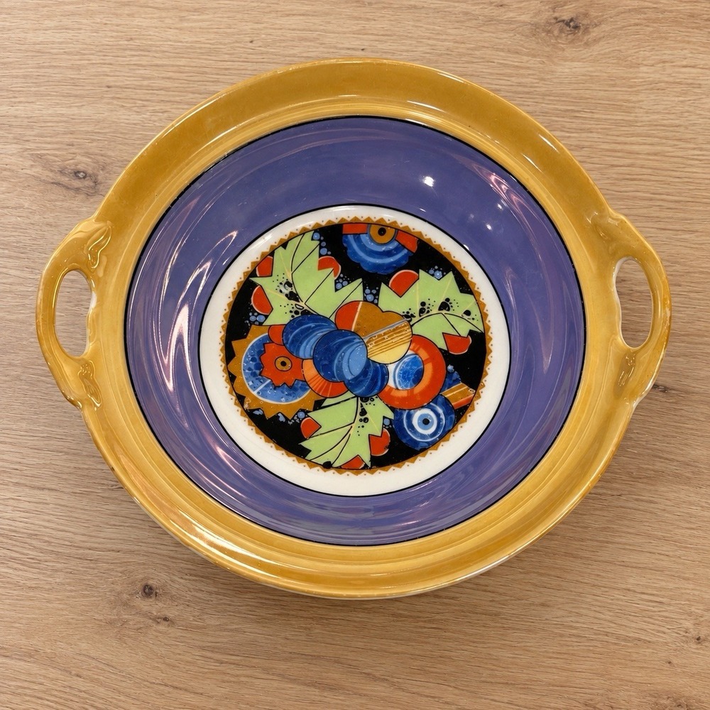 Vintage Lusterware Bowl Celebrate Registered Made in Germany Borgfeldt & Co.